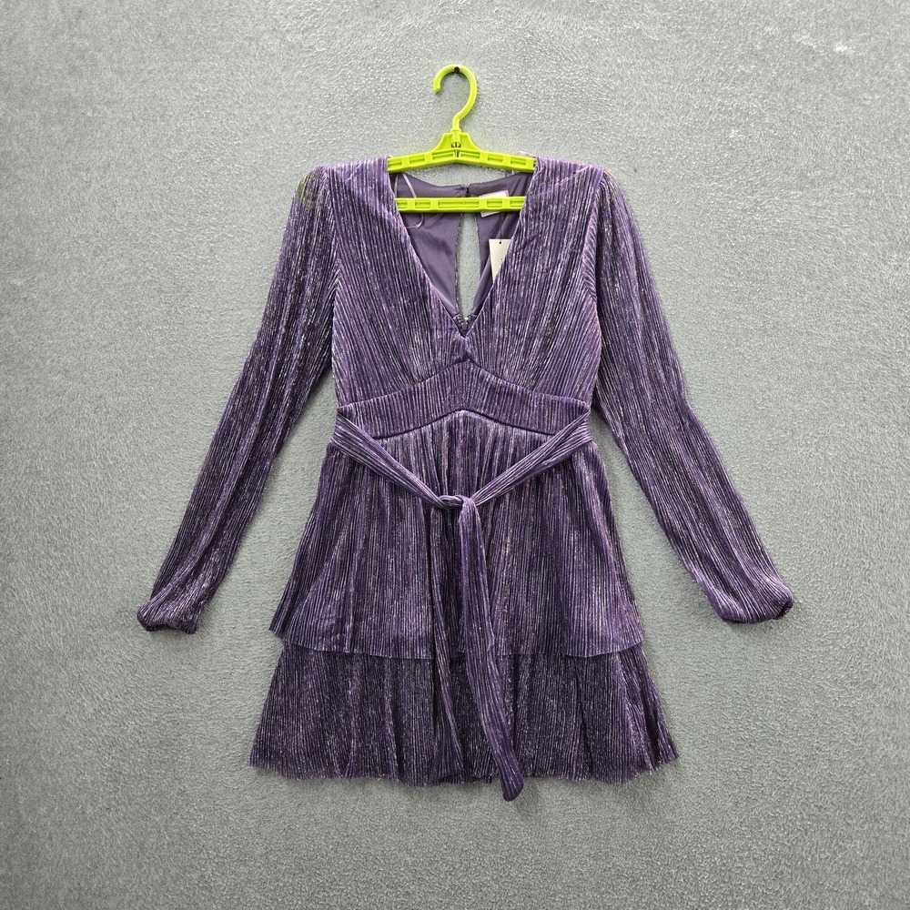 Mi Ami For Francesca's Women Dress M Purple Fit & Flare Party/cocktail Mini NWT